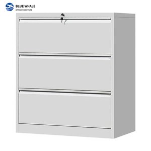 3 Lateral Vertical A3 Paper Cheap Mobile Pedestal 3 <b>Drawer</b> Lateral <b>Metal</b> File <b>Cabinet</b> - Product Image 4