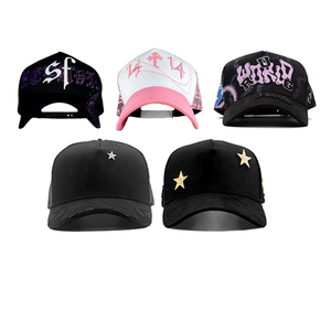 Cappelli da baseball personalizzati OEM all'ingrosso con visiera curva a 5 pannelli, ricamo 3D, modello Baez, modello Scream, modello Gorra De Tito Doble P - Product Image 5