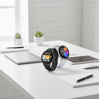 Reloj Inteligente MA25 Nuevo Unisex Deportivo con Monitorización de Salud 24H, Pantalla Táctil Android Multicolor, Resistente al Agua IP68, Pantalla IPS de Silicona
