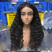 Perruques de cheveux naturels vietnamiens, densité 300, perruque bouclée birmane naturelle avec dentelle HD, perruque frontale sans colle à donneur unique, pré-épilée