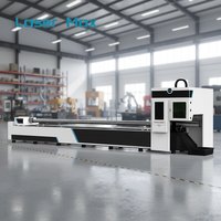 Prix abordable, découpeuse laser à tube de 1500W, 2000W, 3000W, diamètre de 15 à 160 mm, 2 mandrins, machine de découpe au laser