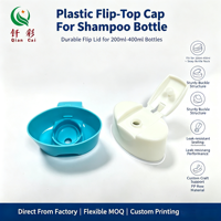 Bouchon anti-déversement en plastique PP de 22 mm pour flacons de shampoing de 200 ml, modèle SH-42, température de service 150°F, logo personnalisé, boîte marron