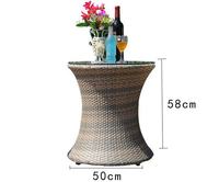 Ensemble de table et de chaises en plastique amovibles pour l'extérieur, trois ou cinq pièces, design minimaliste moderne pour balcon et salles à manger