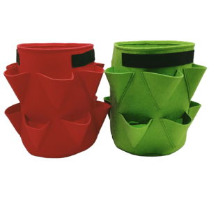 Bolsas de cultivo de fresas de tela no tejida verde y roja, maceta colgante para jardinería, turba, suplementos de Coco - Product Image 6