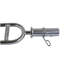 Barre d'haltérophilie à boucles de marteau pour plaques de poids Standard de 1 pouce, haltère pour biceps, Triceps et musculation