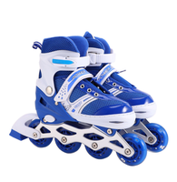 Patins à roulettes ajustables avec roues lumineuses LED, patins à roulettes confortables en PU respirant, chaussures de patinage sportives d'extérieur