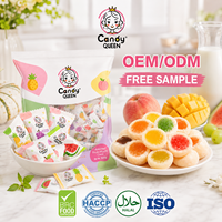 Groothandel op maat gemaakte private labels bulk knapperige melkballen snoep fruitjam gevulde kauwgom snoepjes klassieke room gummies