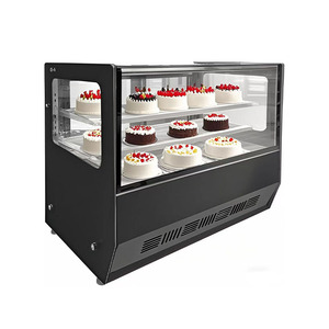 Vitrine Réfrigérée de Comptoir pour Pâtisseries et Boulangeries 0,7 m avec Éclairage LED, Compresseur de Refroidissement, Plateau en Acier et 3 Étagères - Product Image 1