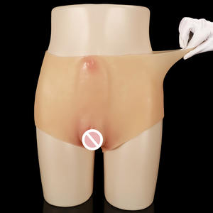 Pantaloncini con Vagina Realistica Integrata - Vagina Simulata Morbida, Prodotto <span class=keywords><strong>SM</strong></span>, Articolo Definitivo per Coppie. - Product Image 2
