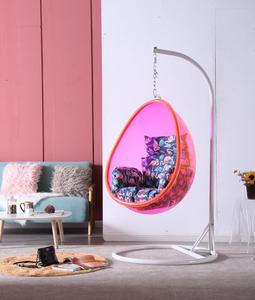 Chaise pivotante suspendue en forme d'œuf, en acrylique <span class=keywords><strong>Transparent</strong></span>, pour la maison, le salon, le jardin, les loisirs - Product Image 3