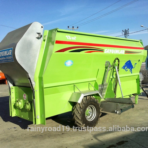 Ngang Auger Tmr Mixer Để Bán Chất Lượng Cao <span class=keywords><strong>K</strong></span>ỹ Thuật Số Loadcell 13m3 Thức Ăn Mixer Wagon - Product Image 2