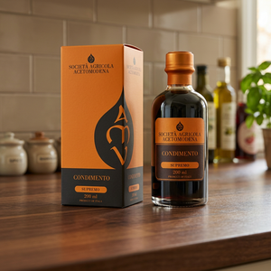 Vinaigre Balsamique Acetomodena Gran Riserva Suprême, Émilie-Romagne, 200 ml, Noir, Prêt à l'emploi, 12 Bouteilles par Boîte - Product Image 3