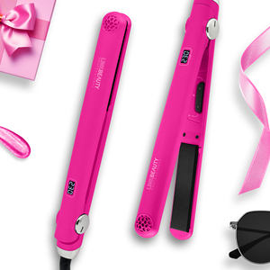 Piastra per Capelli 3-in-1 Rosa con Display LCD Touch, Riscaldamento Rapido e Tecnologia a Ioni Negativi - Product Image 1