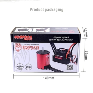 Combo moteur Surpass Hobby KK 3650 et ESC 60A, OEM/ODM acceptés pour les jouets radiocommandés 1/10, voiture de rallye <span class=keywords><strong>Tamiya</strong></span> <span class=keywords><strong>TT02</strong></span> - Product Image 6