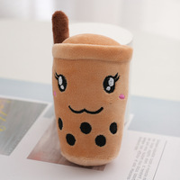 Peluche mignonne en forme de tasse de thé au lait Boba, jouet en peluche doux, coussin en forme de tasse de thé au lait Boba, coussin en peluche Boba