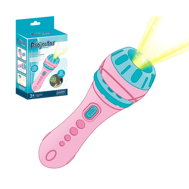 EPT Led Projection Lamp Toys Painting Mini Flashlights Cheap Drawing Children Educational Projector Flashlight Torch Toy for Kid