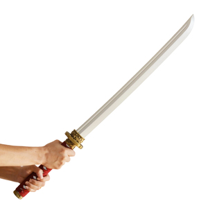 Spada <span class=keywords><strong>Samurai</strong></span> Giapponese in Schiuma PartyGears con Manico Rosso, Arma LARP, Giocattolo Katana per Cosplay Ninja - Product Image 2