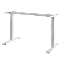 Bureau debout électrique moderne à double moteur, réglable en hauteur, extensible, avec chargeur USB-C à écran tactile et design ergonomique