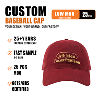 Gorra de Béisbol Personalizada con Logotipo Bordado, Gorra de Papá Resistente a las Arrugas, Gorra Sin Estructura, Parte Superior Suave de Algodón, 6 Paneles
