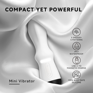 Mini Vibratore a Proiettile <span class=keywords><strong>per</strong></span> Donne, Vibratore Clitorideo Compatto <span class=keywords><strong>per</strong></span> <span class=keywords><strong>Principianti</strong></span> IPX7 Ricaricabile USB in Silicone, Produttore OEM ODM - Product Image 6