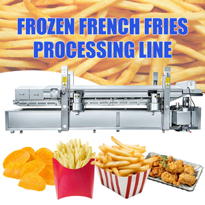 Ligne de friture commerciale continue <span class=keywords><strong>pour</strong></span> <span class=keywords><strong>frites</strong></span> surgelées, gaufres <span class=keywords><strong>frites</strong></span>, bandes de manioc et blocs d'igname - Product Image 1