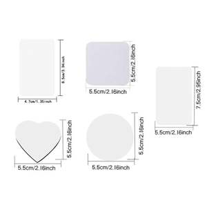 Autocollant de réfrigérateur personnalisable par transfert thermique, rectangulaire, carré, en forme de cœur, circulaire - Product Image 6