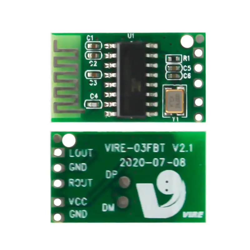 VIRE Wireless Bluetooth MP3 Audio Receiver BT5.0 5V Board Bluetooth Mp3 Circuit Board