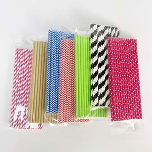 Pailles à bulles écologiques jetables en kraft biodégradable, emballées individuellement, pailles à boire en papier pour les cocktails de bar - Product Image 6