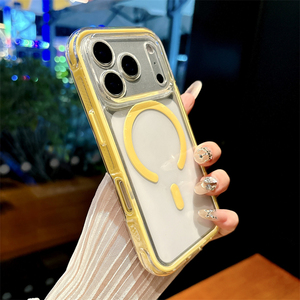 เคสใสแม่เหล็กสีลูกกวาดสำหรับ iPhone 16 15 14 Pro Max, เคสโทรศัพท์ป้องกันแบบ 2-in-1 วัสดุ PC TPU สำหรับ iPhone 17 Pro - Product Image 3