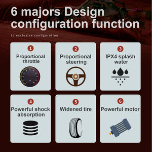 <span class=keywords><strong>Coche</strong></span> de juguete todoterreno <span class=keywords><strong>teledirigido</strong></span> de 7,4 <span class=keywords><strong>V</strong></span>-1300MAH, nuevo vehículo de juguete con batería de litio, control remoto, luz fría y controlable, 38 km/h - Product Image 5