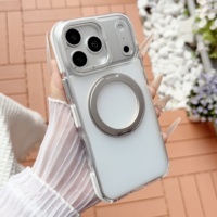 Coque de téléphone magnétique dégradée de haute qualité avec support rotatif à 360° pour iPhone 17 16 15 14 13 12 11 Pro et Samsung