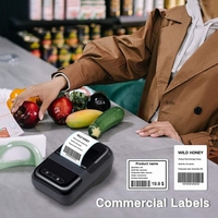 Imprimante d'étiquettes thermiques intelligente sans encre, machine d'étiquetage portable pour l'organisation à domicile, en cuisine et au bureau