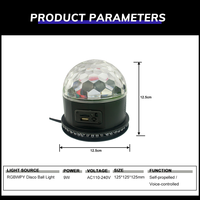 Projecteur de Scène Portable Rechargeable en Plastique+ABS 8W RGB RGBW avec Télécommande pour Fêtes, DJ, KTV et Bars - Vente en Gros