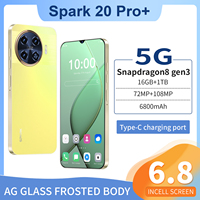 Spark 20 Pro 5G Directo de Fábrica, Cámaras Duales de 108MP+72MP, Pantalla con Resolución 2K+, Teléfono Inteligente 3G y 4G