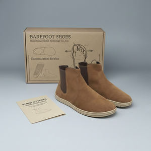 <span class=keywords><strong>Bottines</strong></span> <span class=keywords><strong>Chelsea</strong></span> en daim personnalisées - Zero Drop, large boîte à orteils, écologiques, vente en gros B2B - Product Image 1