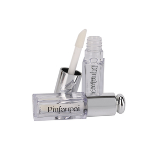 Phong cách chất lượng cao 5 ml Lipgloss Wand tùy chỉnh logoclear pha lê <span class=keywords><strong>Lip</strong></span> <span class=keywords><strong>Gloss</strong></span> ống với rõ ràng màu hồng Tops với cây Đũa Phép - Product Image 6