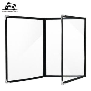 पुस्तक शैली फोल्डेबल बैग क्रिस्टल स्पष्ट मुद्रण जेब प्लास्टिक आस्तीन pvc कस्टम रंग और बनावट 8.5x14 इंच फिट बैठता है - Product Image 4