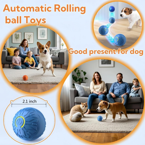 Factory <b>Interactive</b> Silicone <b>Cat</b> <b>Toys</b> Ball Automatic Moving Dog <b>Toy</b> Ball for Indoor Pet Activate Smart <b>Cats</b> Playing <b>Toy</b> - Product Image 5
