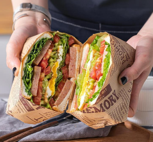 Papel de barbacoa a prueba de grasa, diseño personalizado directo de fábrica, letras <span class=keywords><strong>en</strong></span> inglés, periódico para embalaje de alimentos - Product Image 4