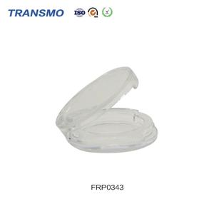 High Quality Clear Plastic Compact Press Powder Case OEM&ODM Makeup <b>Blush</b> Container Packaging Pan Private Label - Product Image 5