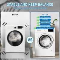 Patins anti-vibrations pour lave-linge, socles réglables en hauteur pour lave-linge et sèche-linge, antidérapants/silencieux/anti-déplacement, adaptés à toutes les machines