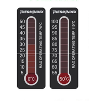 Autocollant en papier adhésif résistant à la chaleur, imperméable et sensible à la température (0-50°C), résistant à l'huile, pour machines industrielles et alimentation