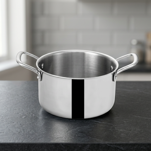 Ustensiles de cuisine en acier inoxydable de qualité supérieure, multicouches, avec couvercle en verre, compatibles four et lave-vaisselle, pour cuisinières à gaz et à induction - Product Image 3