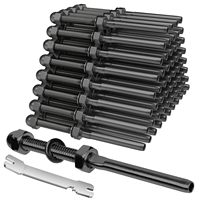 316T stainless steel cable railing threaded stud tensioner receiver round cover female terminal straight rod connector