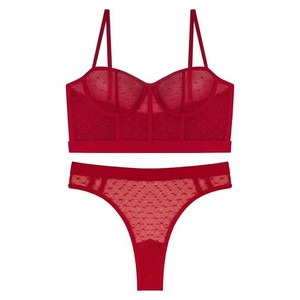 Ultra Thin See-through Lace Lingerie <b>Set</b> Mesh Underwear Triangle Bralette Womens <b>Sexy</b> <b>Bra</b> and Panty <b>Sets</b> - Product Image 5