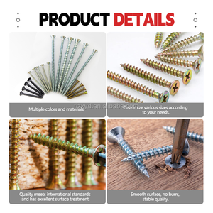 Giá thấp kẽm tráng csk đầu đầy đủ chủ đề Pozi ổ đĩa trắng màu xanh mạ kẽm ván vít Thiên Tân nhà sản xuất - Product Image 4