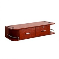 Kit de 5 chaises de barbier vintage en cuir synthétique marron, inclinables, avec pompe hydraulique robuste, durables pour salon