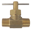 HT. Vanne à aiguille réductrice en laiton forgé 1/4'' MIP x MIP, sans plomb, zéro fuite, résistante aux produits chimiques, modèle basse pression