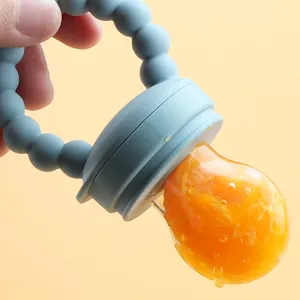 Chupete ecológico para niños, chupete de comida de fruta fresca para bebés, chupete de silicona sin Bpa, chupete de fruta para bebés