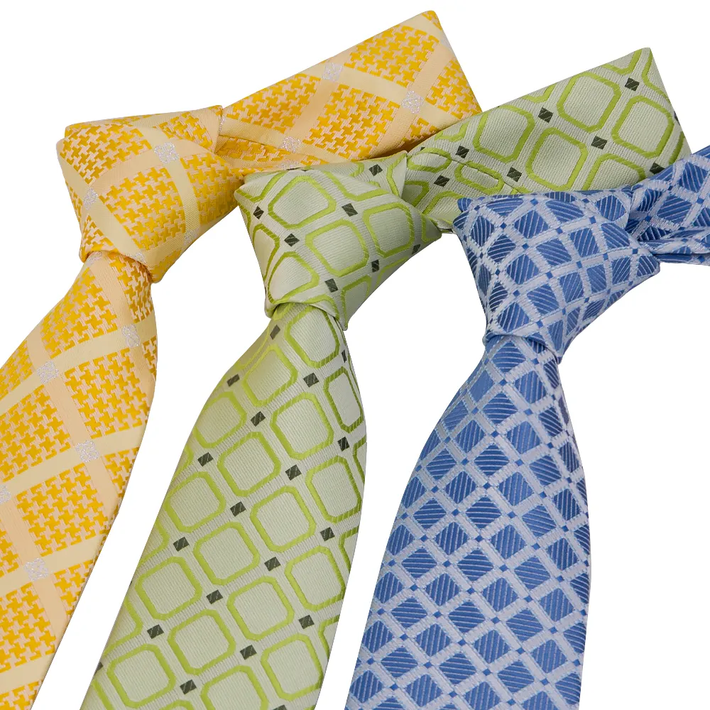 Zecheng Jacquard Woven Handsome Italian Brand Cravat 100% Organic Silk Ties For Men